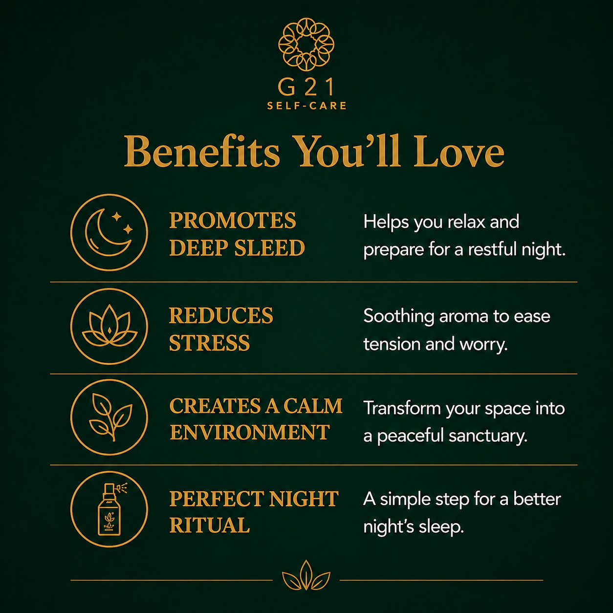 G21Self-Care Sleep & Calm set