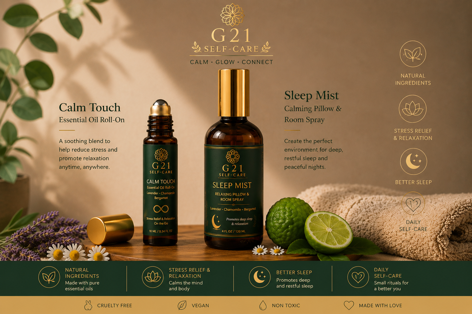 G21Self-Care Sleep & Calm set